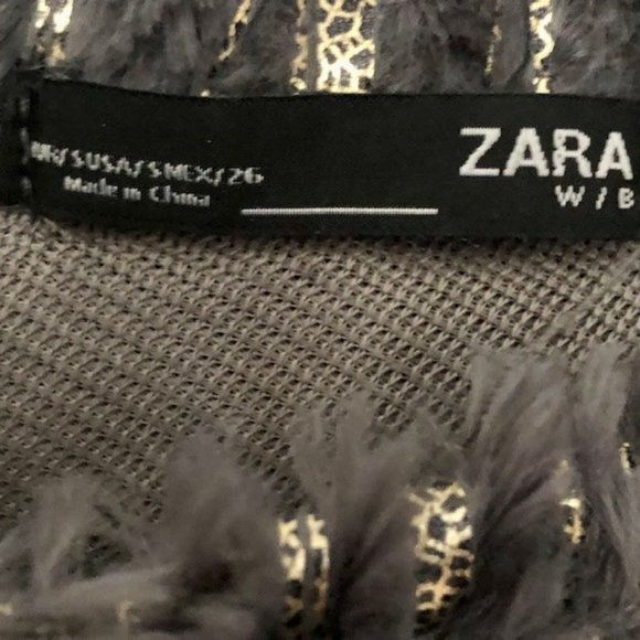 Zara Contrasting Silver/Gold Metallic Sweater/Sweatshirt - S - Picture 9 of 9